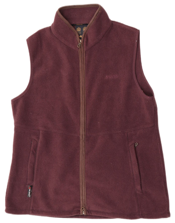 Musto Ženska jakna od flisa UK 18 XL Bordo poliester