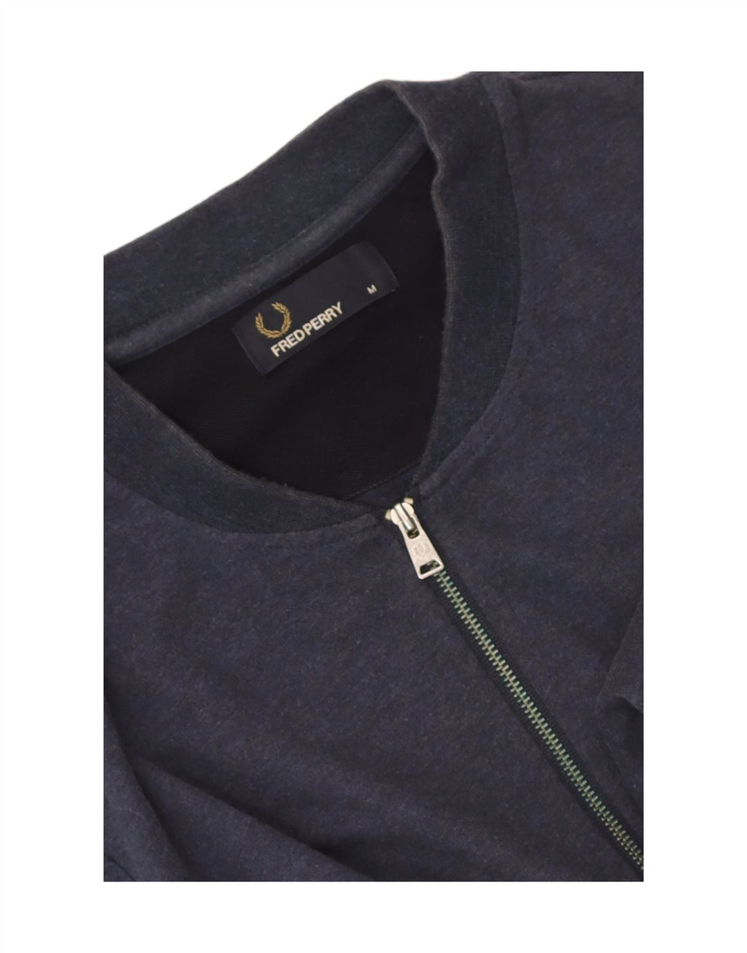 Fred Perry muška majica kratkih rukava s patentnim izrezom srednje tamnoplave pruge