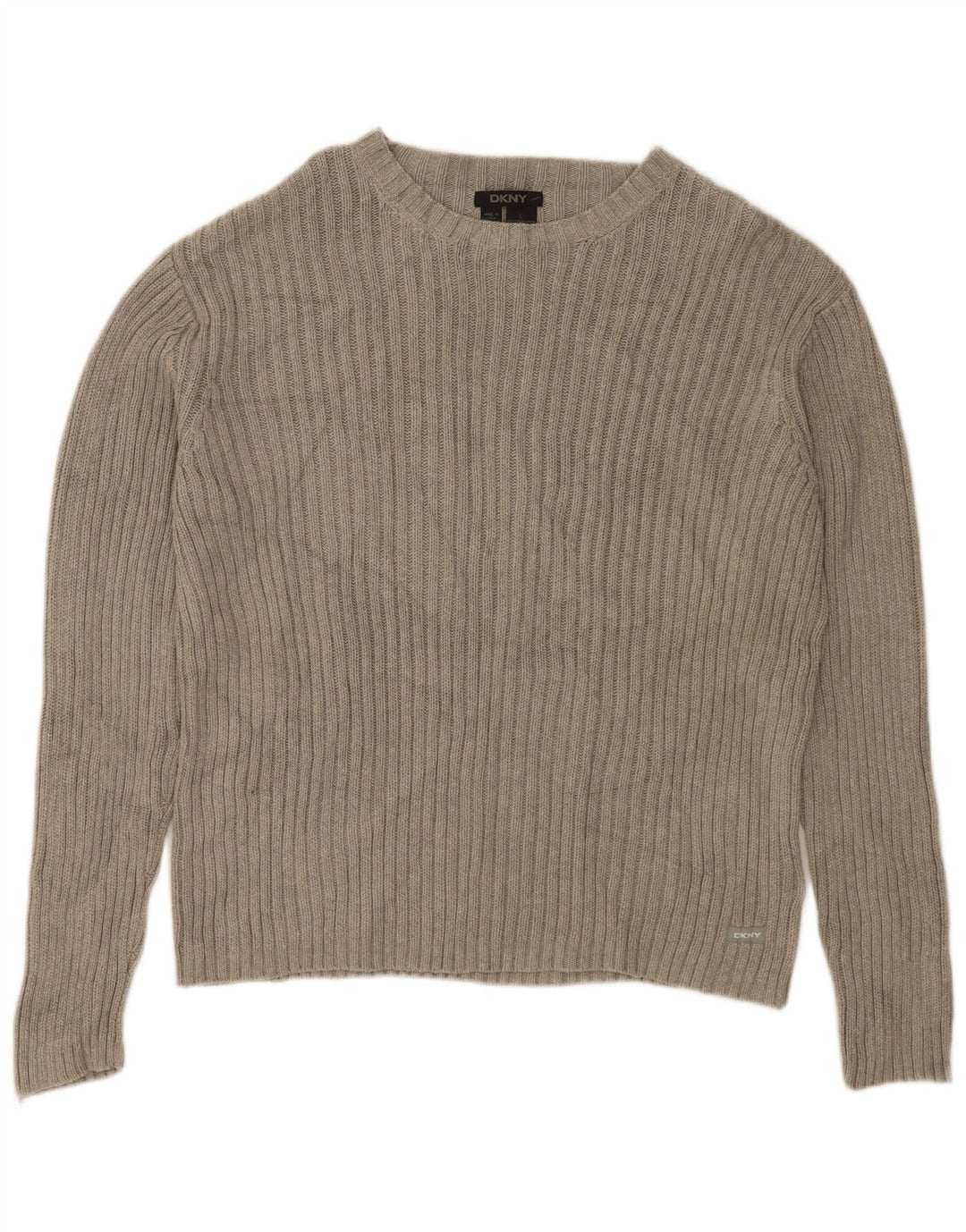DKNY ženski džemper s veznim izrezom UK 16 Veliki sivi pamuk