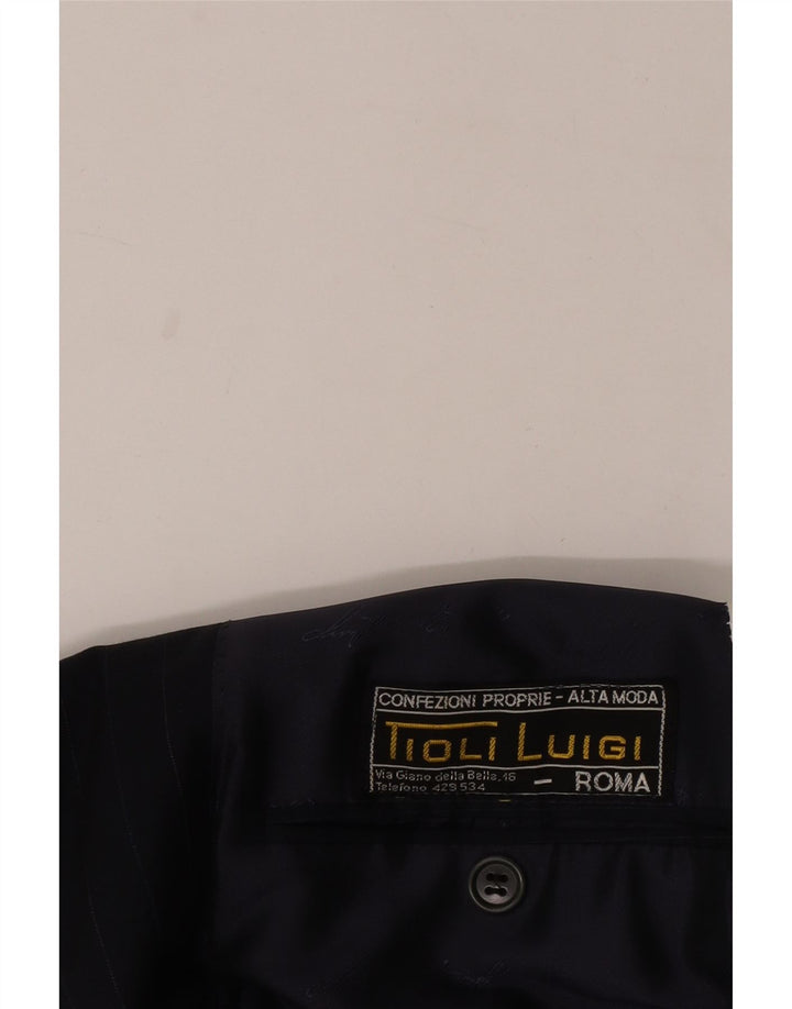 Vintage muški sako sa 2 gumba UK 40 velike tamnoplave pruge