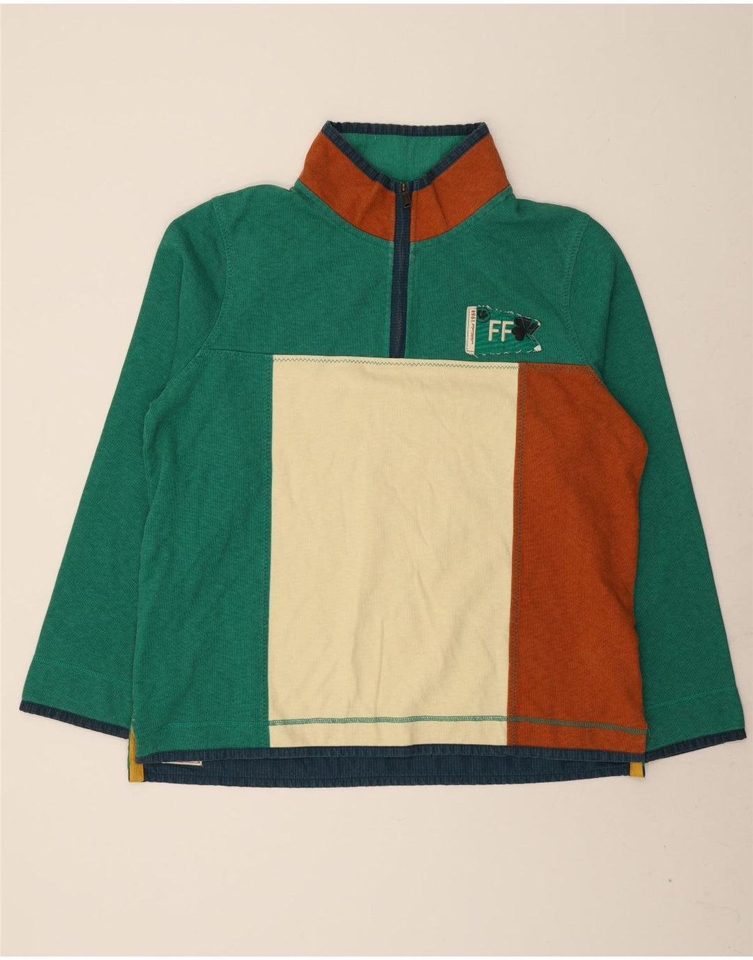 Fat Face muški irski džemper s grafičkim motivima 2XL zeleni pamuk