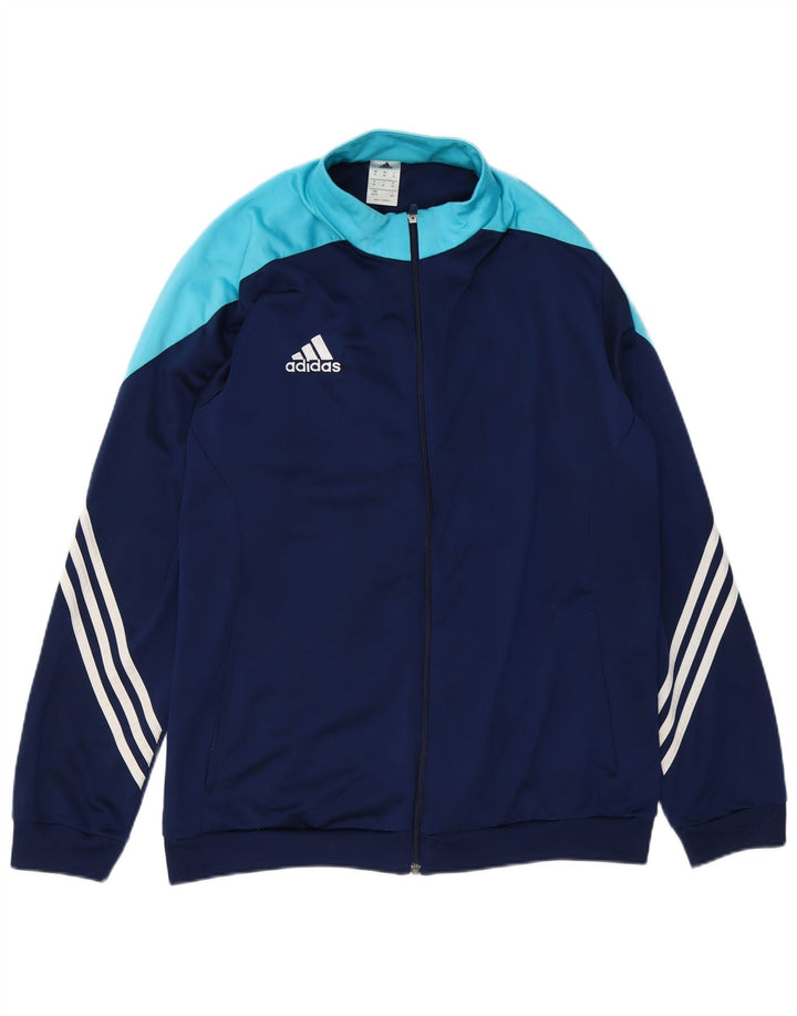 ADIDAS muška trenirka gornja jakna XL tamnoplavi poliester u boji