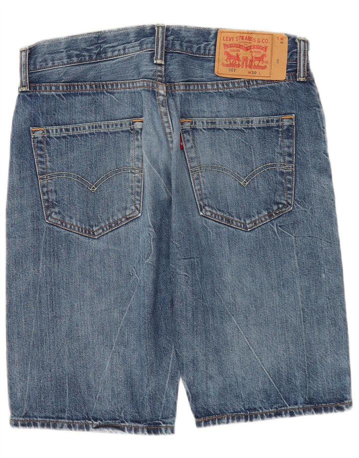 Levi's muške 501 traper kratke hlače W30 srednje plavi pamuk