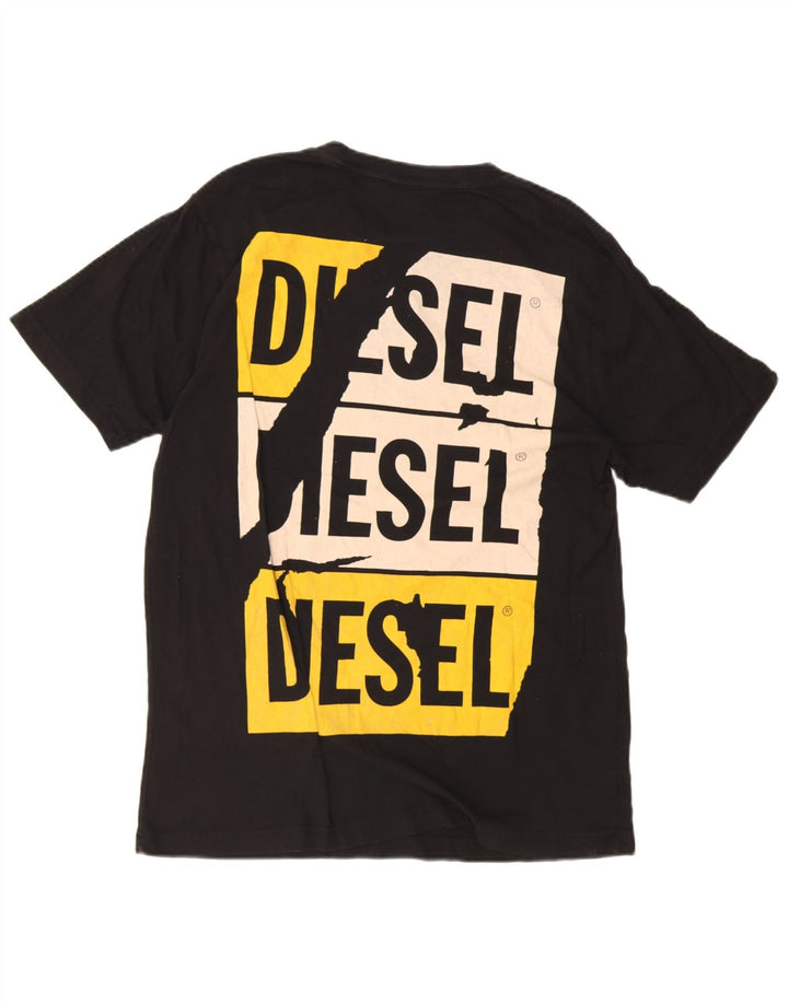Diesel muška majica kratkih rukava s grafičkim motivima srednje crna