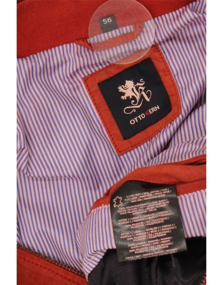 OTTO KERN Muška bomber jakna od brušene kože IT 56 3XL crvena koža