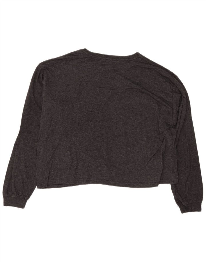 WRANGLER Ženska skraćena majica s grafičkim motivima dugih rukava UK 10 malih sivih cvjetnih