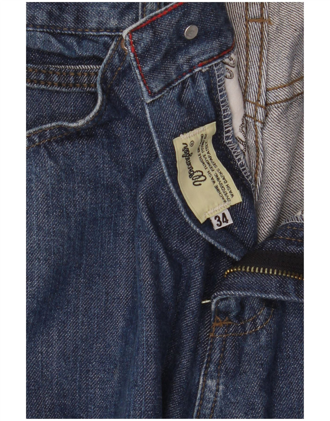 Wrangler muške ravne traperice W34 L33 plavi pamuk