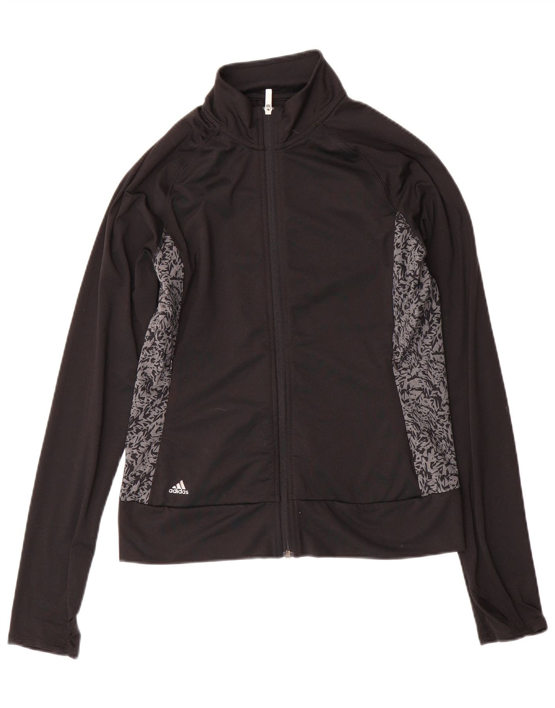 ADIDAS ženska gornja jakna trenirke UK 10 mali crni poliester u boji