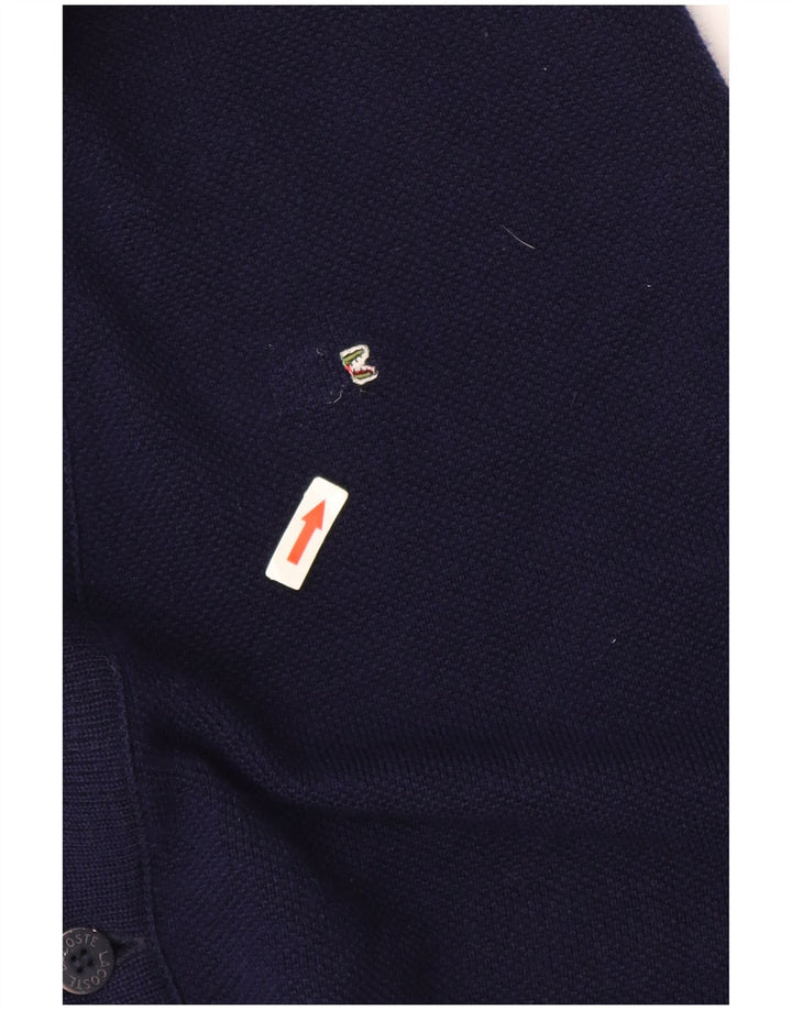 Lacoste muški kardigan pulover veličina 6 XL tamnoplava vuna