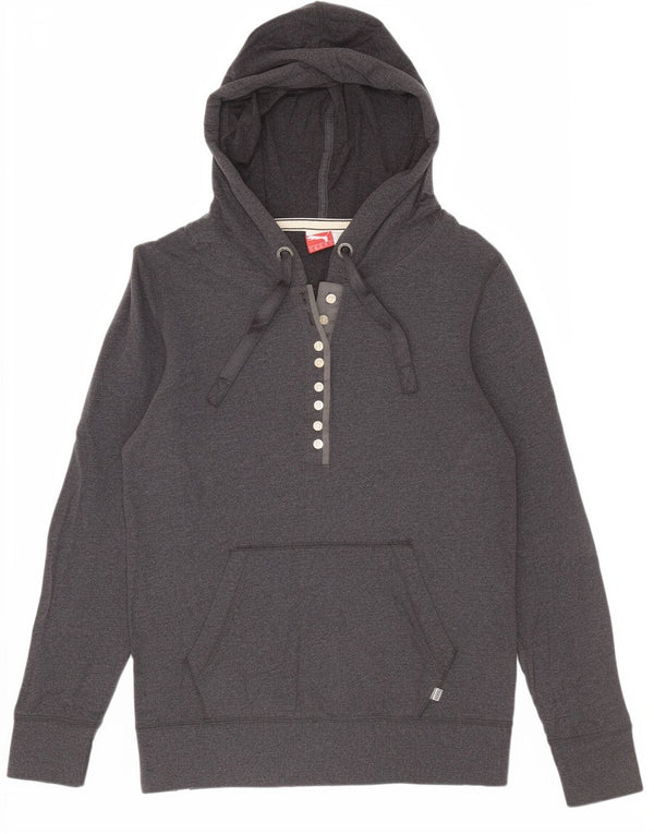 Puma ženska majica s kapuljačom s dugmadima UK 10 Small Grey Cotton