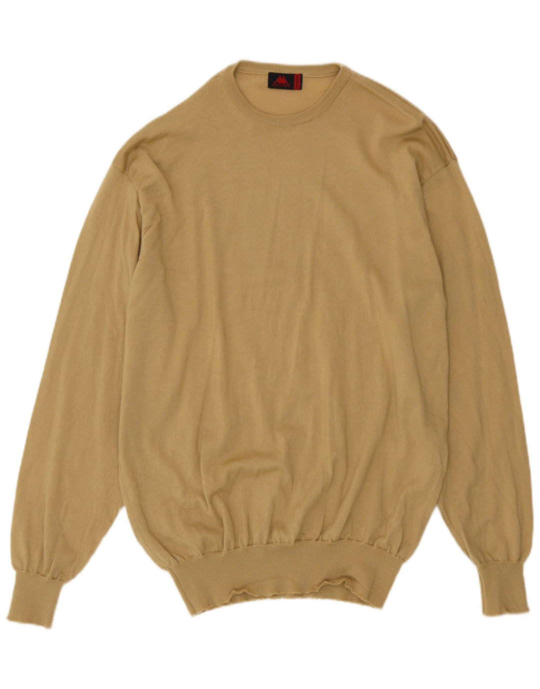 Kappa muški džemper s okruglim izrezom 2XL bež djevičanske vune