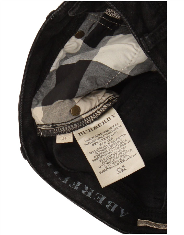 Burberry ženske ravne traperice W26 L25 crni pamuk