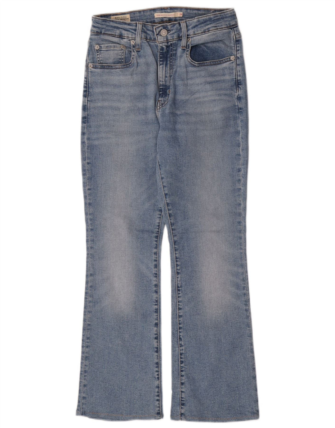 Levi's ženske 725 traperice visokog rasta W29 L27 plavi pamuk