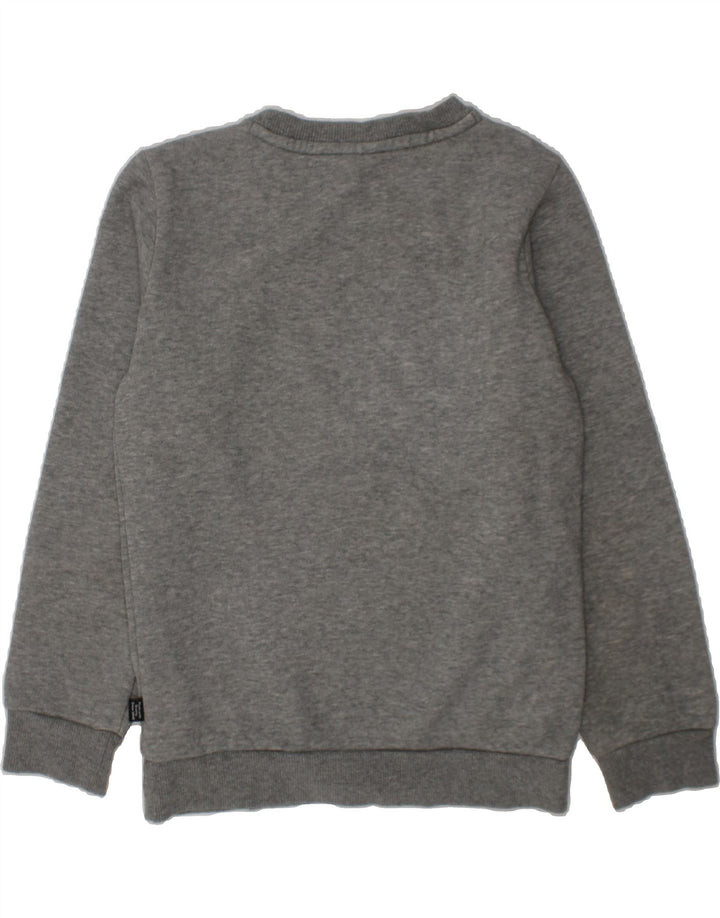 PUMA Boys Graphic Sweatshirt Jumper 9-10 Years Grey Cotton Vintage Puma and Second-Hand Puma from Messina Hembry 