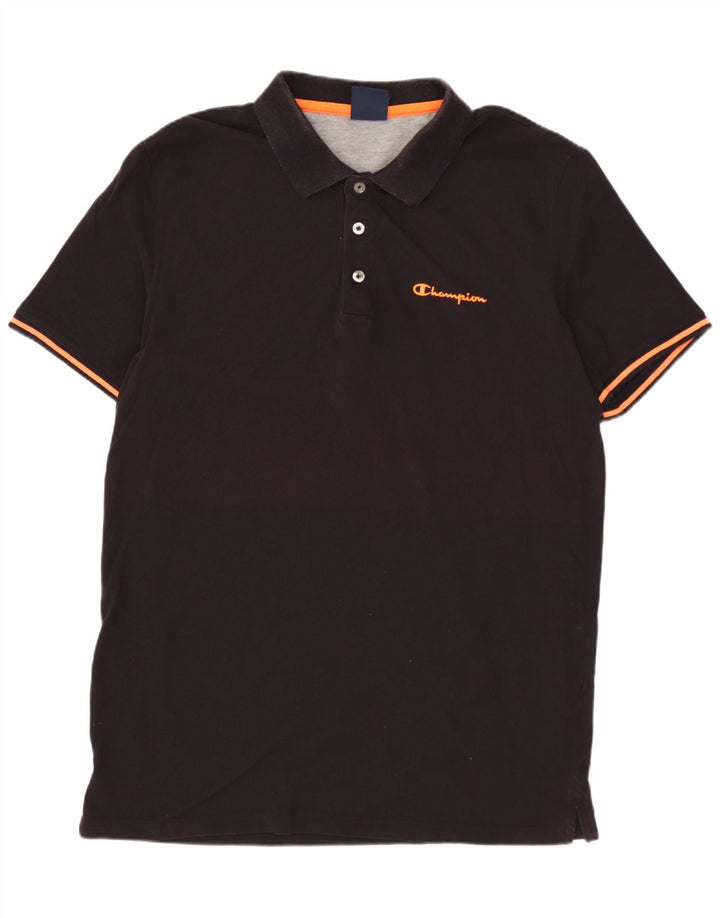 CHAMPION Muška polo majica XL crni pamuk