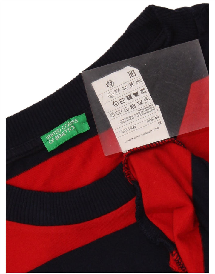 BENETTON Muška majica kratkih rukava Srednji tamnoplavi pamuk na pruge