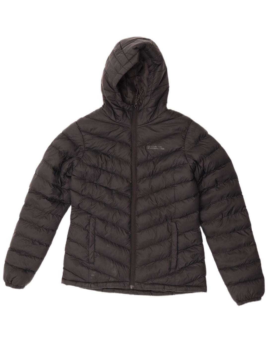 Mountain Warehouse Ženska podstavljena jakna s kapuljačom UK 6 XS crni poliester
