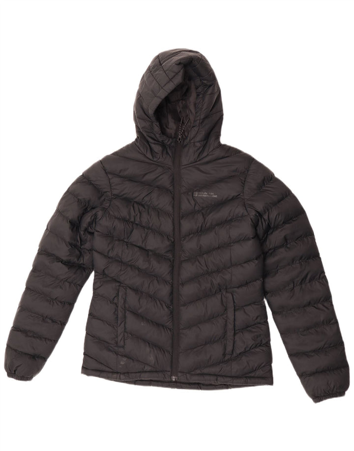 Mountain Warehouse Ženska podstavljena jakna s kapuljačom UK 6 XS crni poliester