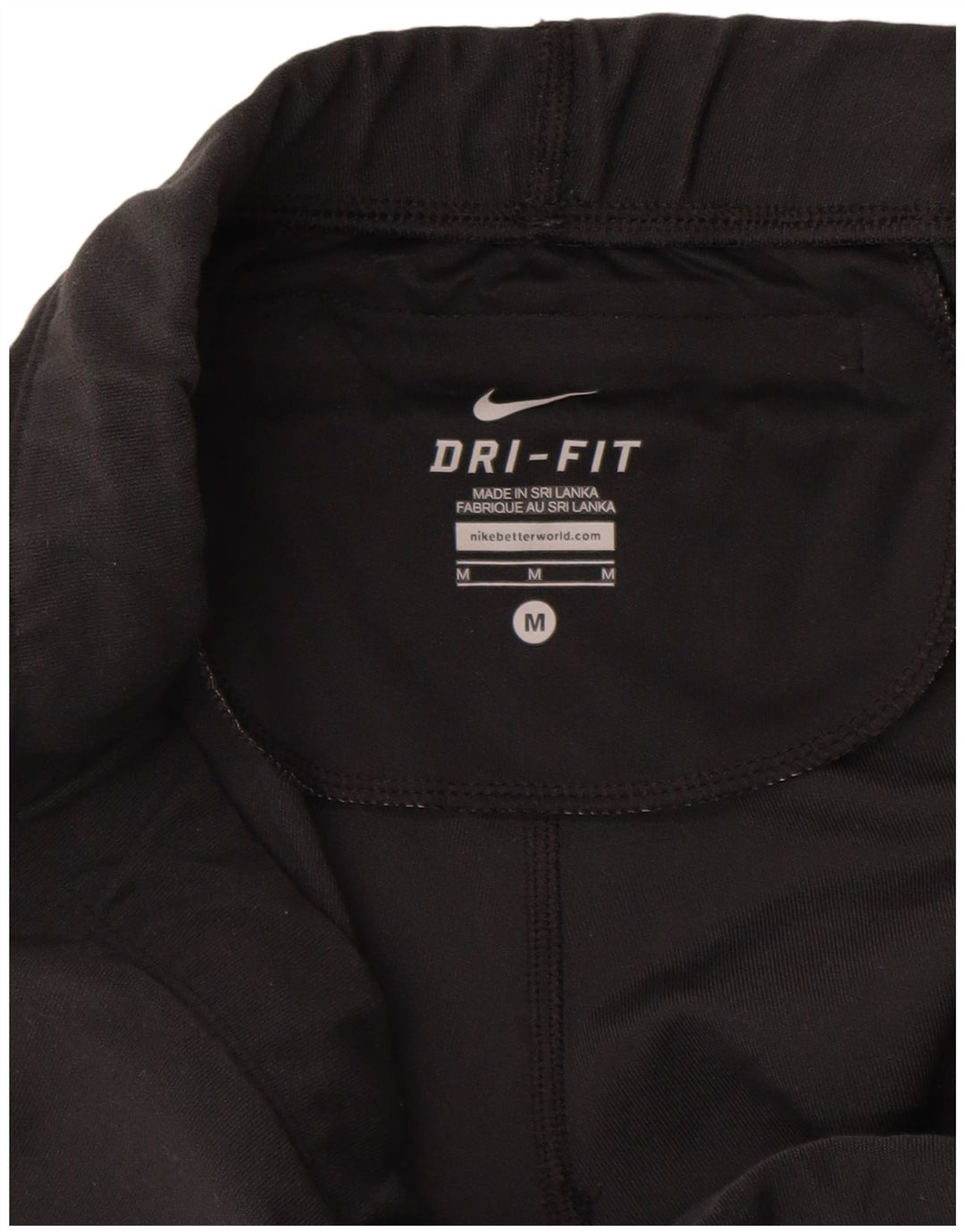 NIKE ženske Dri Fit grafičke tajice UK 12 srednje crne