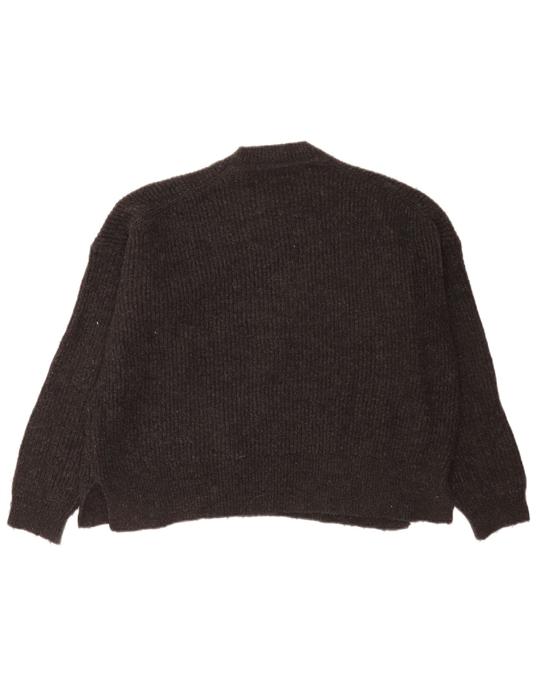 Zara ženski kratki pulover s okruglim izrezom UK 10 Small Gray