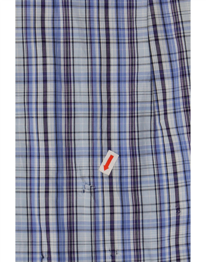 MICHAEL KORS Mens Shirt Medium Blue Check Cotton Vintage Michael Kors and Second-Hand Michael Kors from Messina Hembry 