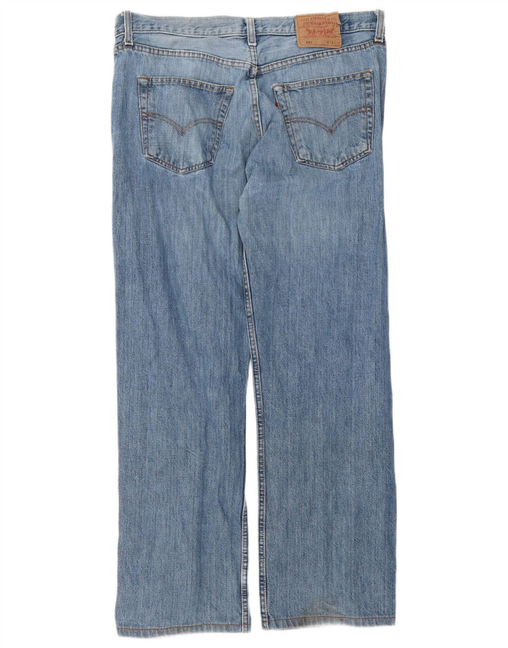 Levi's muške 501 ravne traperice W38 L30 plavi pamuk