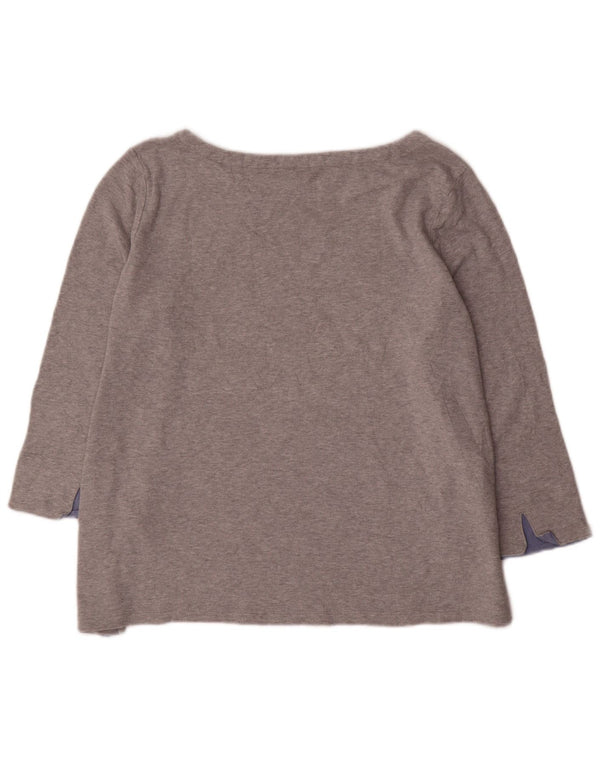 Nautica Ženska majica s 3/4 rukavima UK 18 XL sivi pamuk