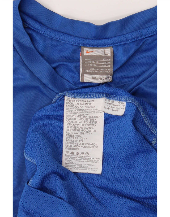 Nike muška majica s grafičkim motivima UK 42/44 veliki plavi poliester