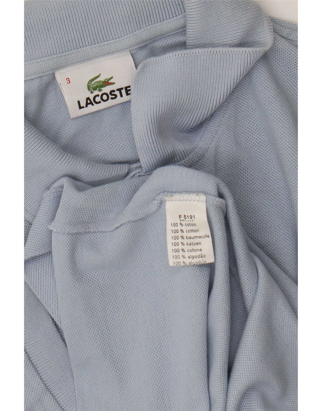 Lacoste muška polo majica veličina 3 mala plava pamučna