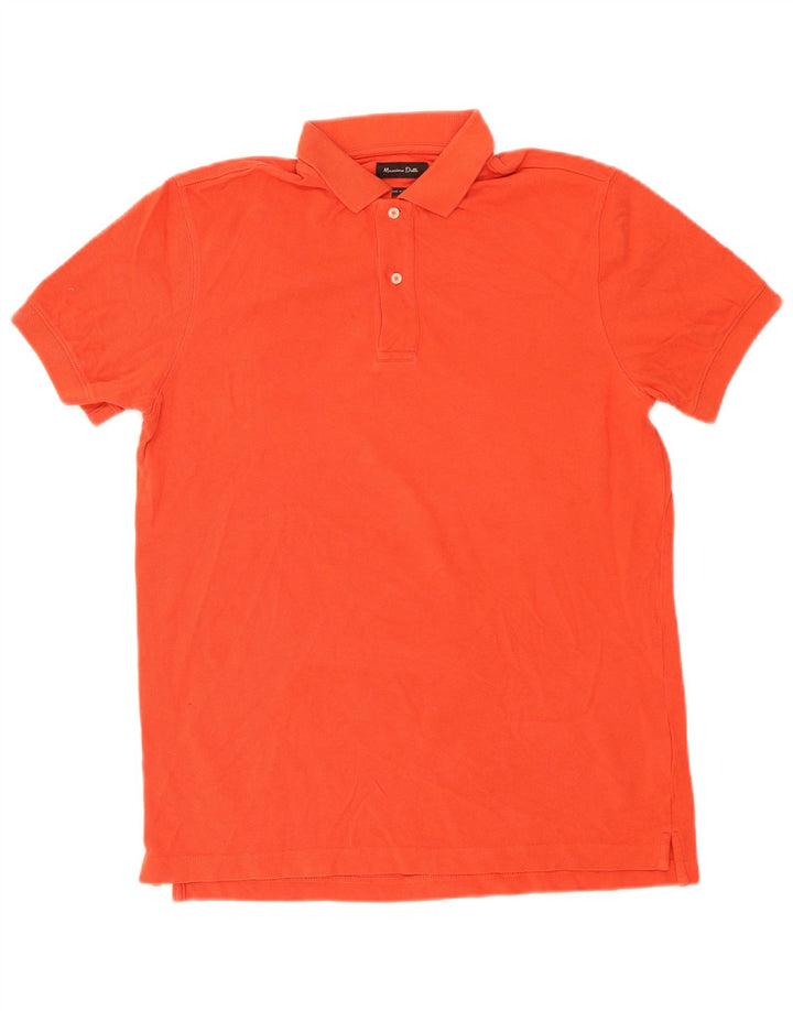 Massimo Dutti muška polo majica srednje narančaste pamučne boje