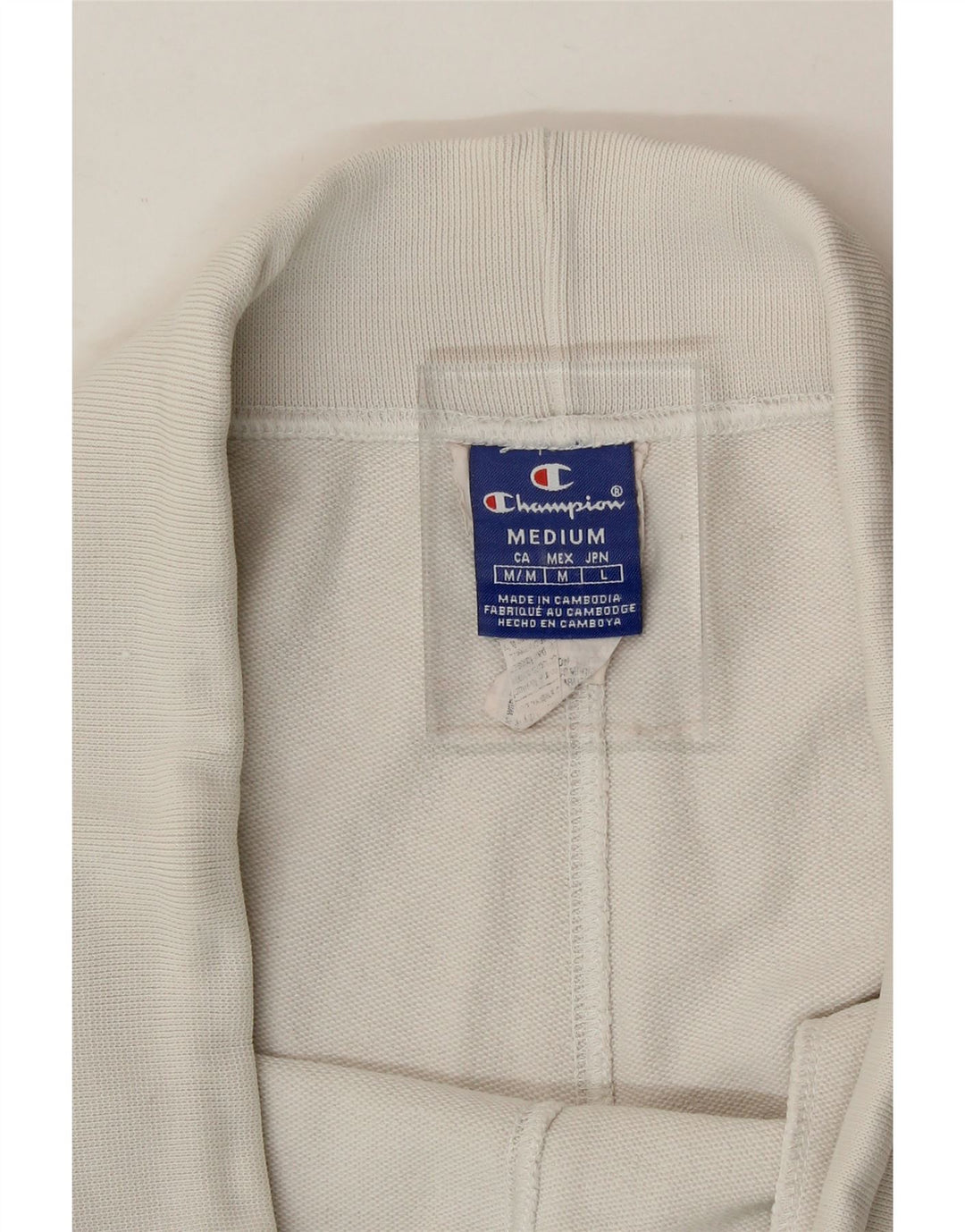 CHAMPION Womens Sport Shorts UK 14 Medium  White Cotton Vintage Champion and Second-Hand Champion from Messina Hembry 