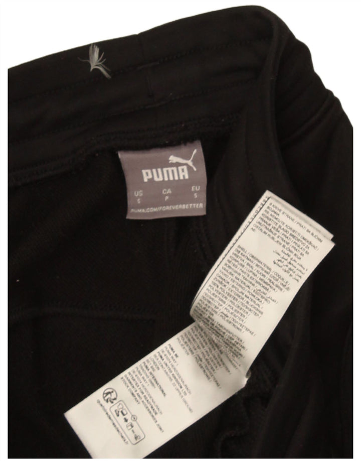 Puma muške trenirke male crne poliesterske hlače