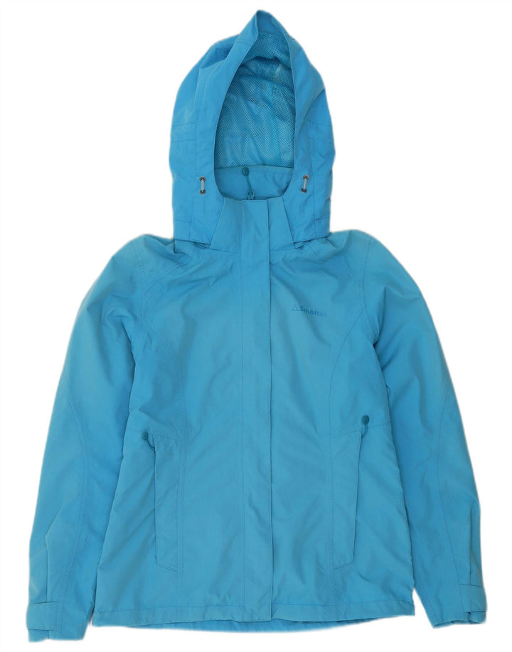 Schoffel ženska kišna jakna s kapuljačom UK 10 Mali plavi poliester