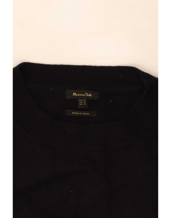 Ženski džemper s okruglim izrezom Massimo Dutti UK 14 srednje crna