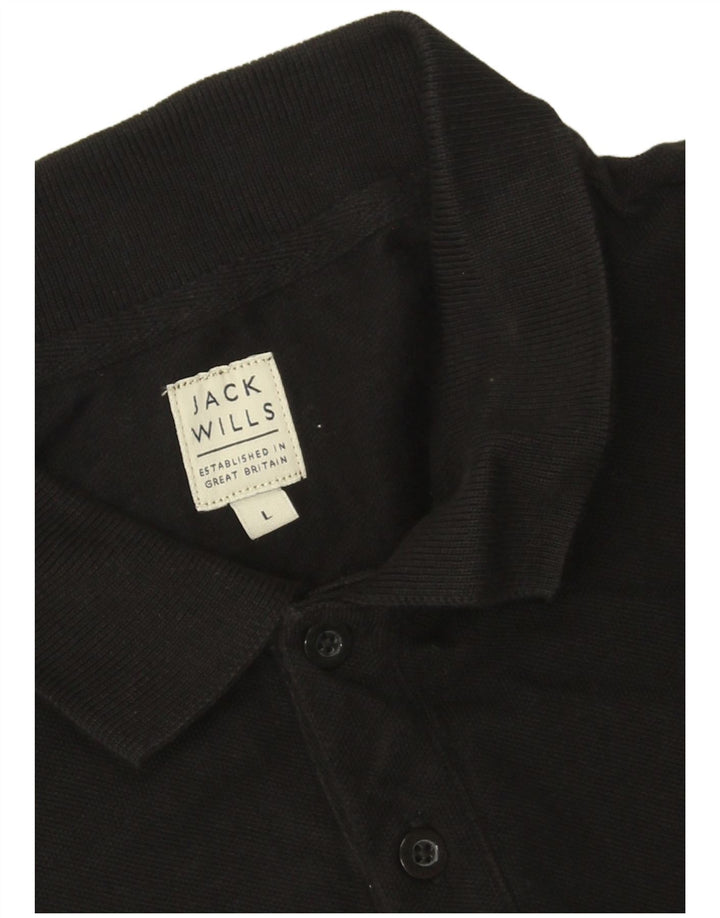Jack Wills muška polo majica velika crna pamučna