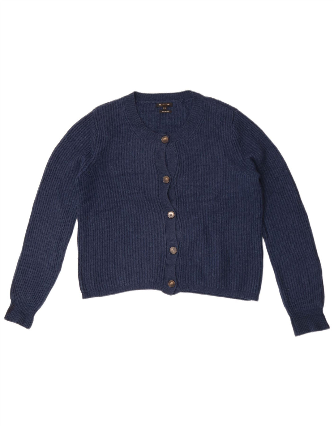 Massimo Dutti ženski kratki kardigan pulover UK 10 Mali tamnoplavi