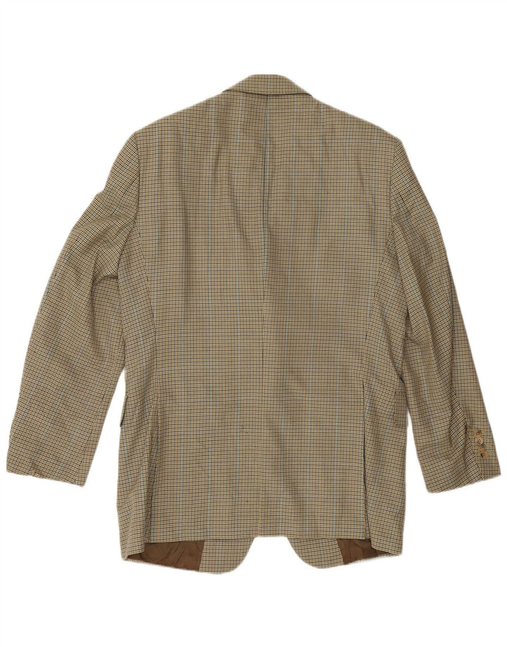 Burberry muški blejzer jakna EU 48 Srednje žuta djevičanska vuna s ptičijim zubima