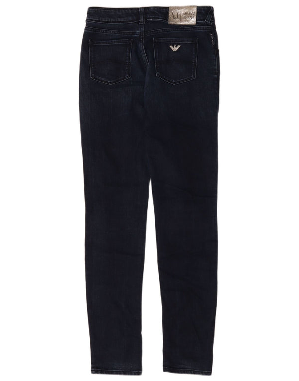 Armani Womens Slim Jeans W26 L29 Navy Blue Cotton