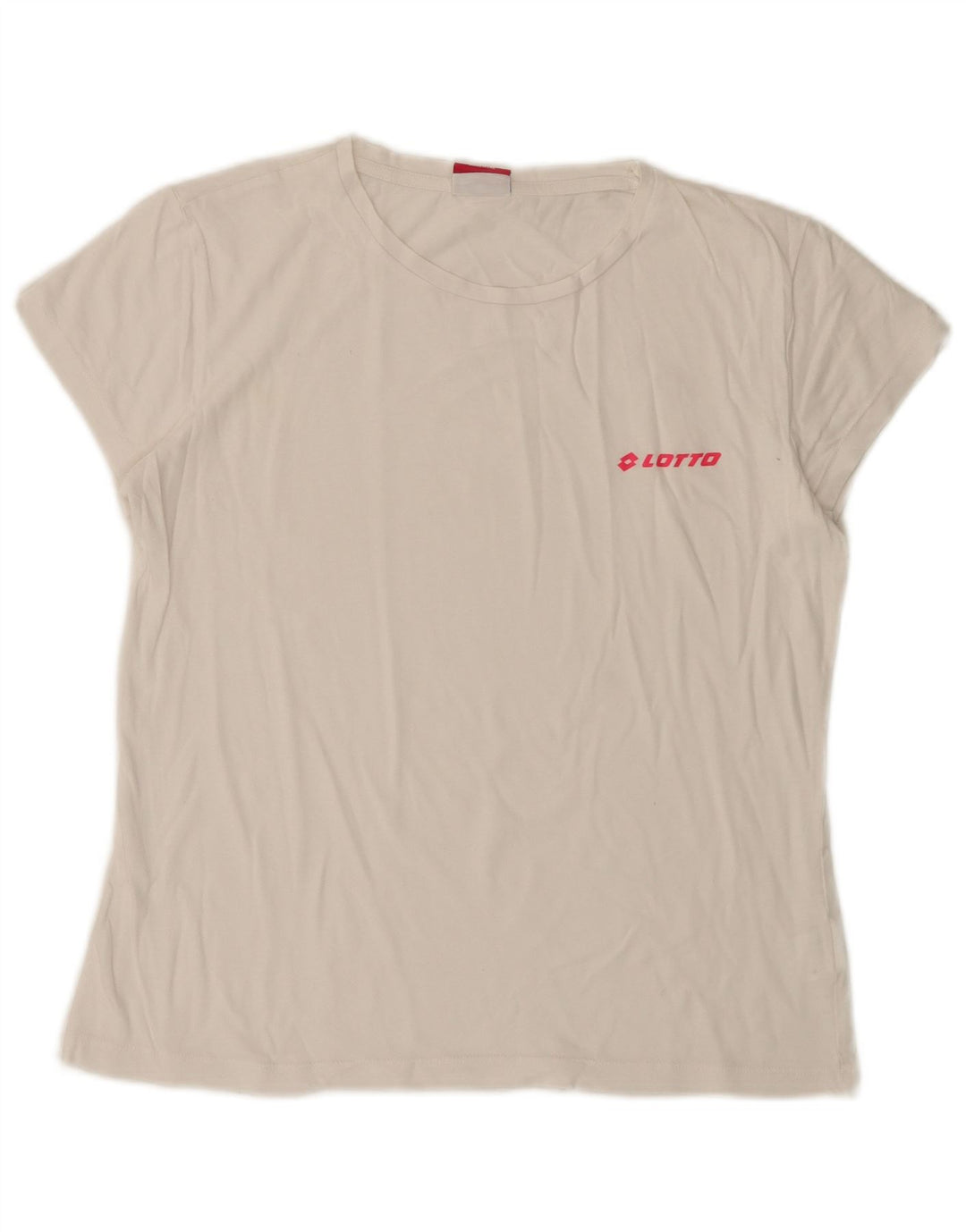 LOTTO Ženska majica kratkih rukava UK 10 Mali bijeli pamuk