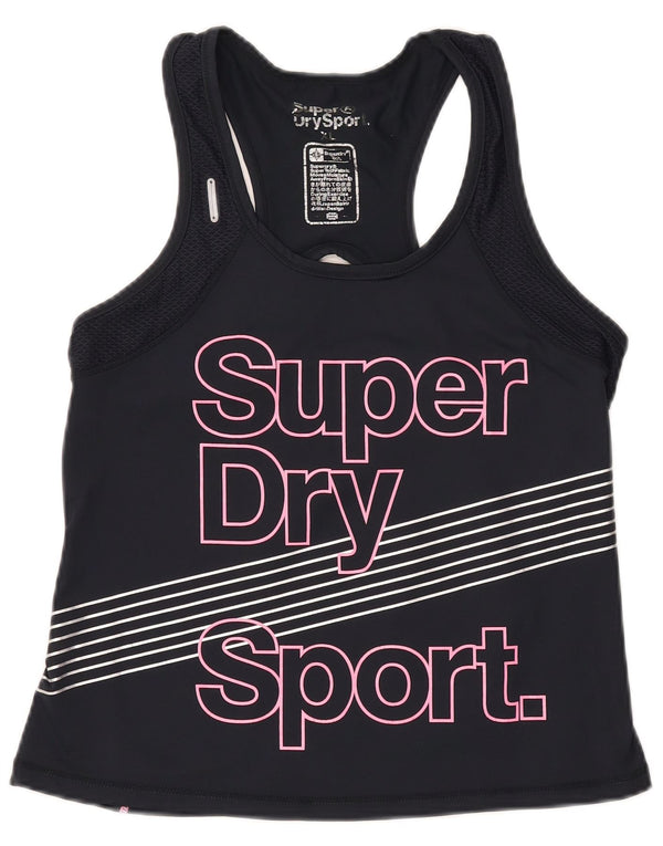 SUPERDRY ženski gornji dio prsluka s grafičkim motivima UK 18 XL crni najlon