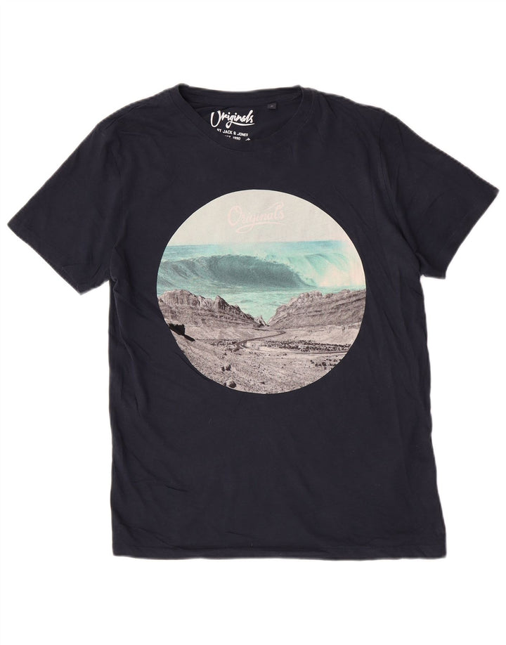 Jack & Jones muška majica kratkih rukava Regular Graphic srednje tamnoplava priroda