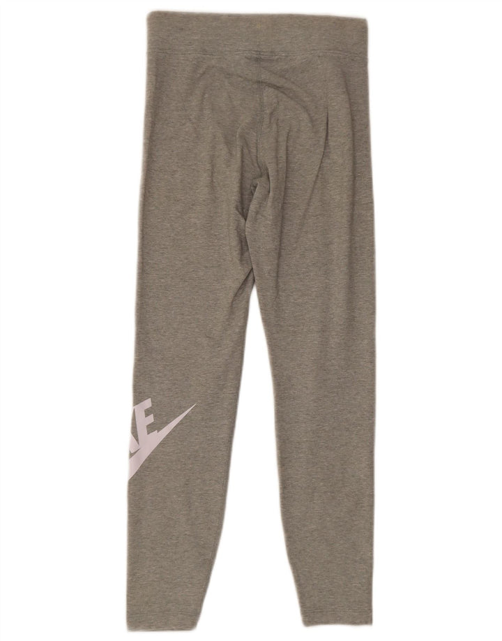 Nike ženske grafičke tajice UK 10 male sive pamučne