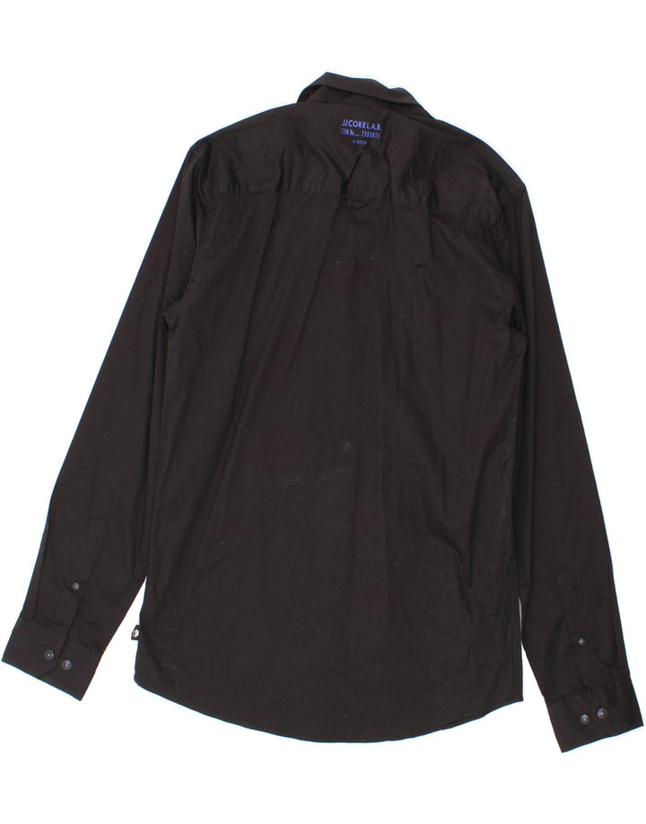 JACK & JONES Mens Shirt Medium Black Cotton Vintage Jack & Jones and Second-Hand Jack & Jones from Messina Hembry 