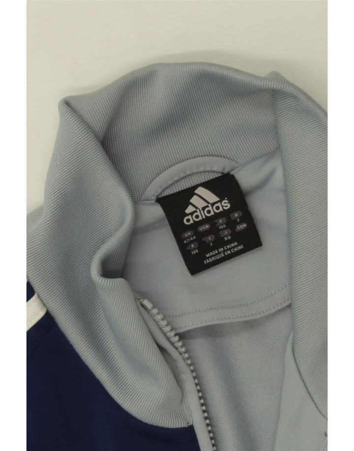 Adidas muška trenirka gornja jakna UK 42/44 veliki sivi poliester u boji