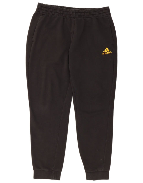 Adidas Mens Tracksuit Trousers Joggers UK 46/48 XL  Black Cotton
