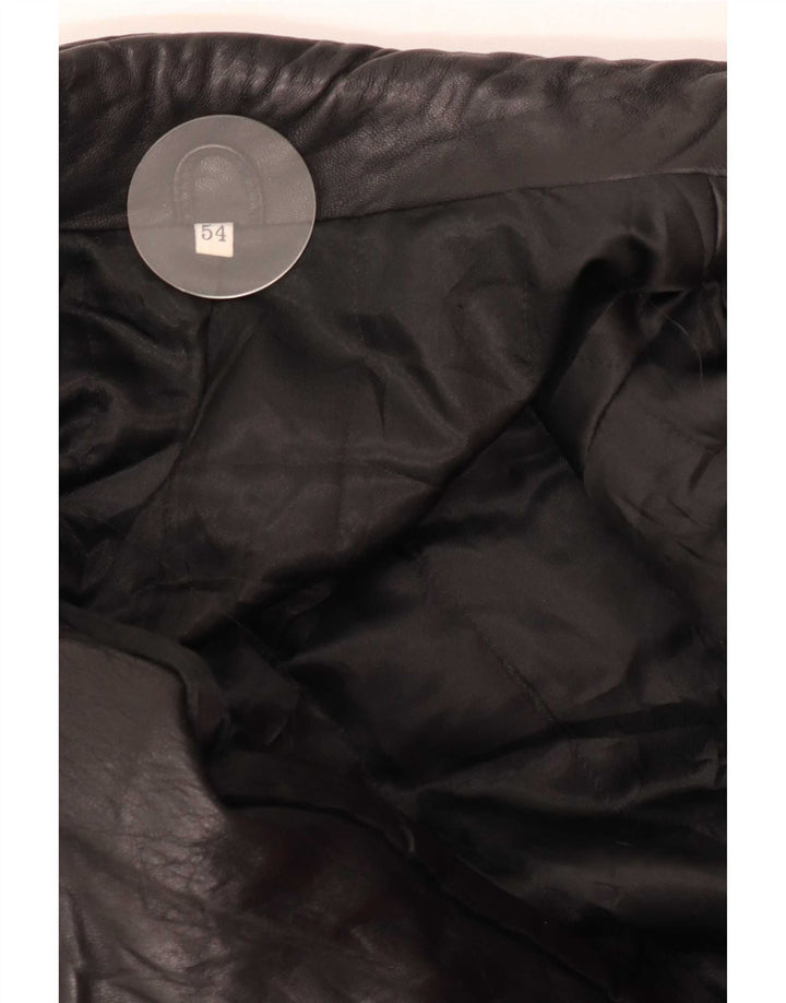 Vintage muška kožna jakna IT 54 2XL crna