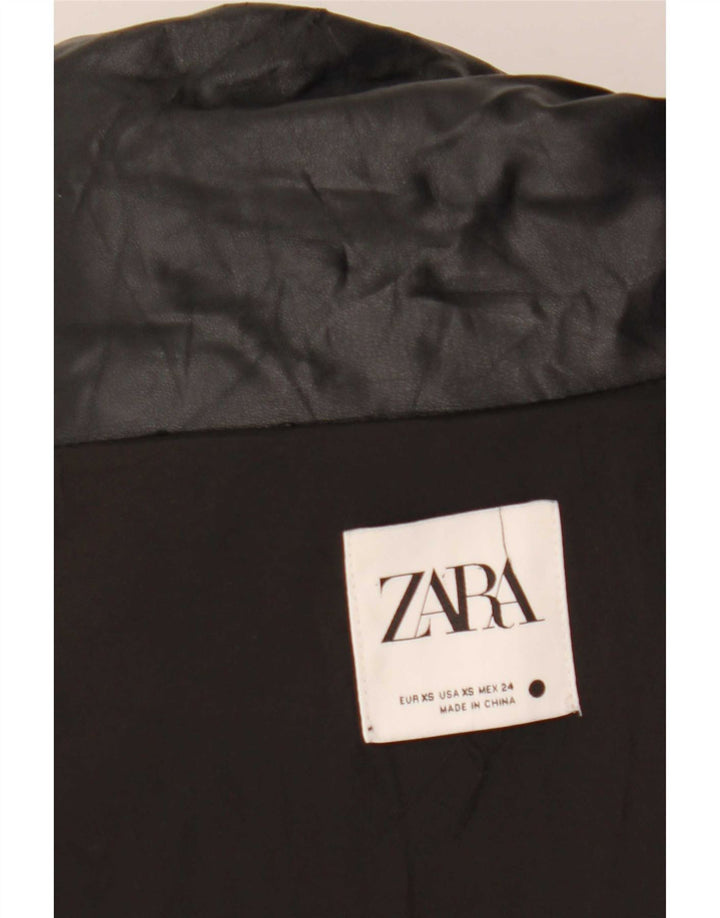 Zara ženska prevelika podstavljena jakna UK 6 XS crna