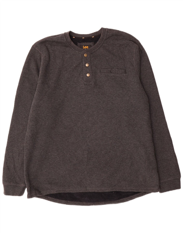 Lee muška majica s puderom Regular Fit XL, sivi flekasti pamuk
