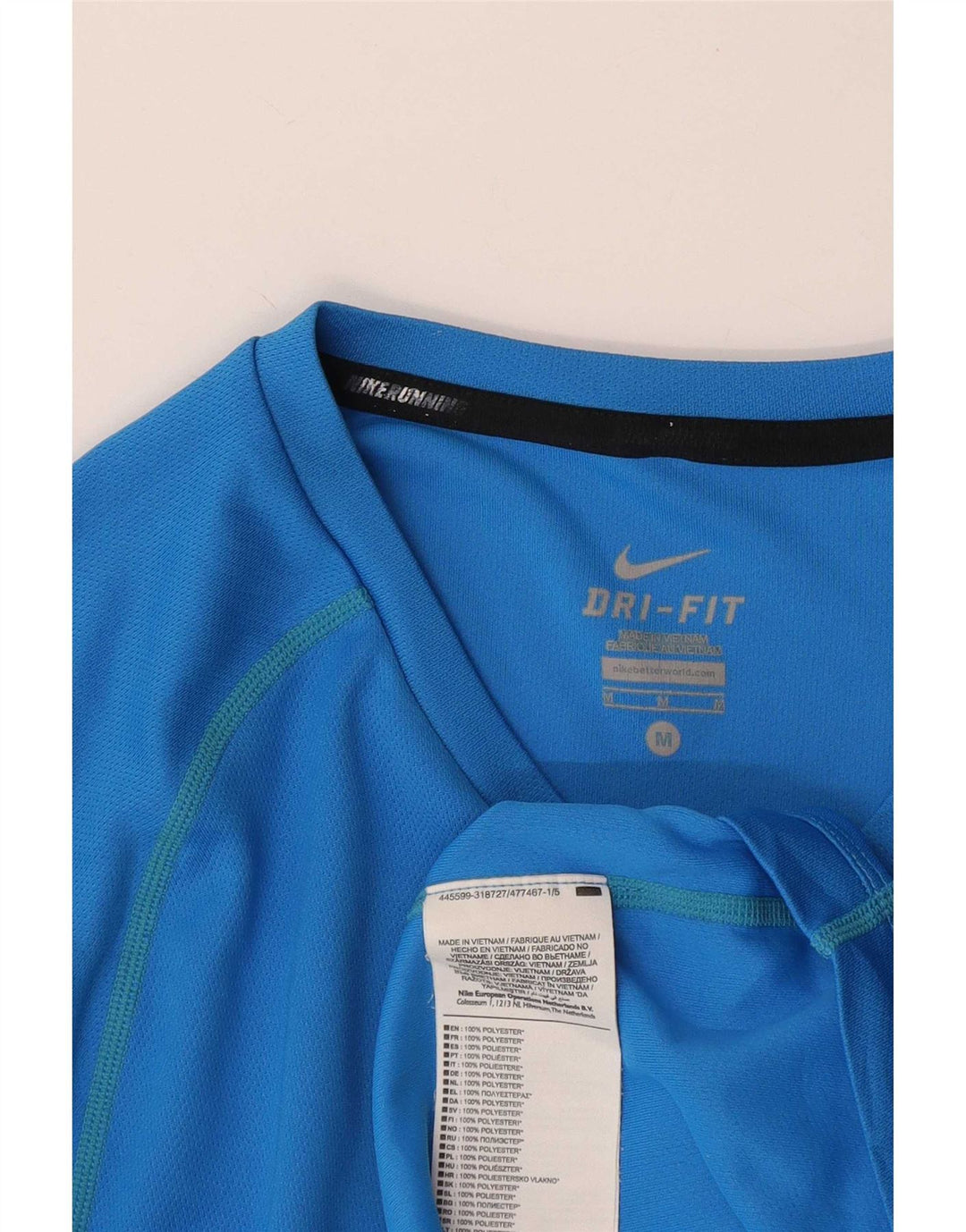 Nike Dri Fit majica kratkih rukava Srednje plavi poliester