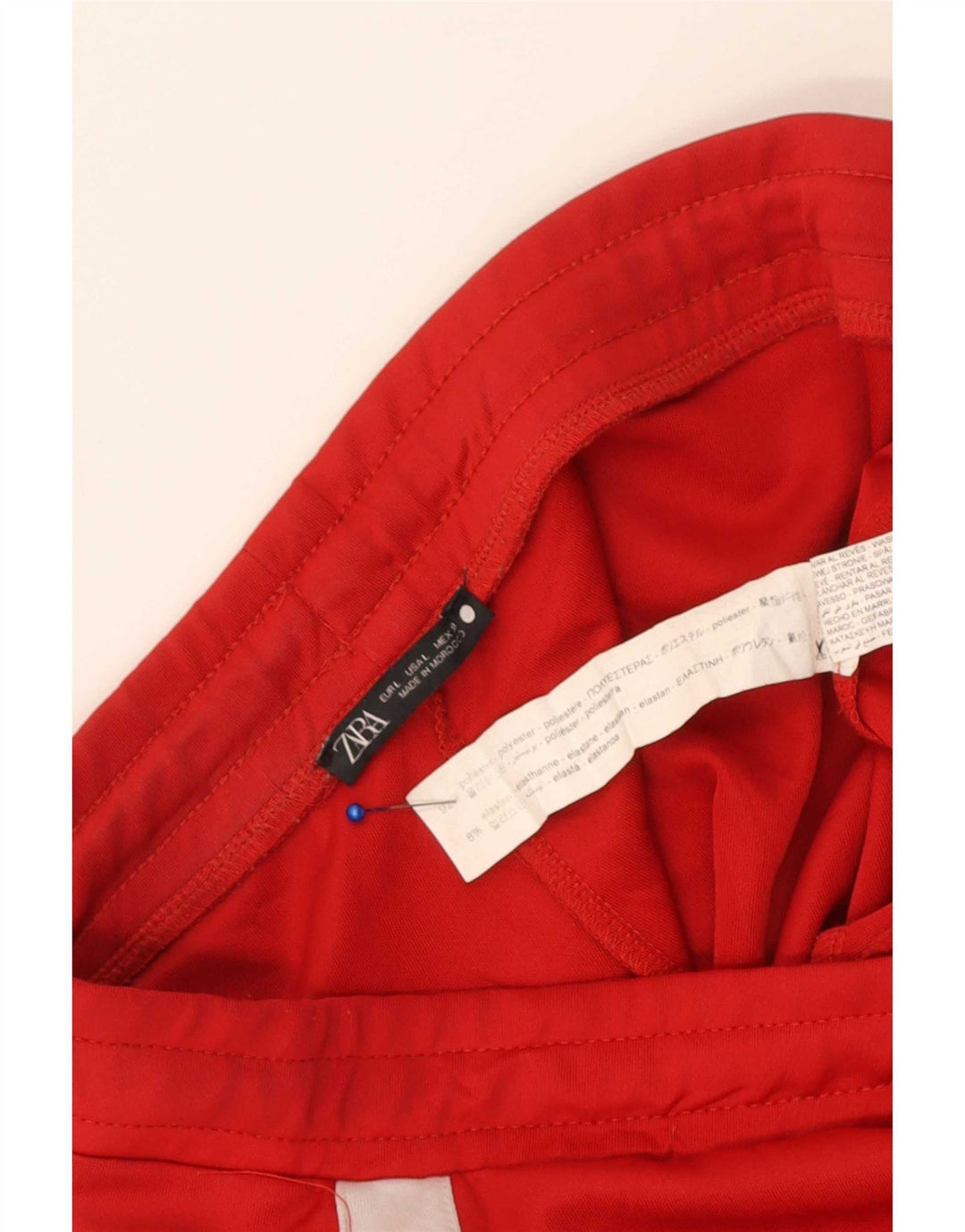 Zara ženske hlače za trenirku EU 30 W30 L29 poliester crvene boje